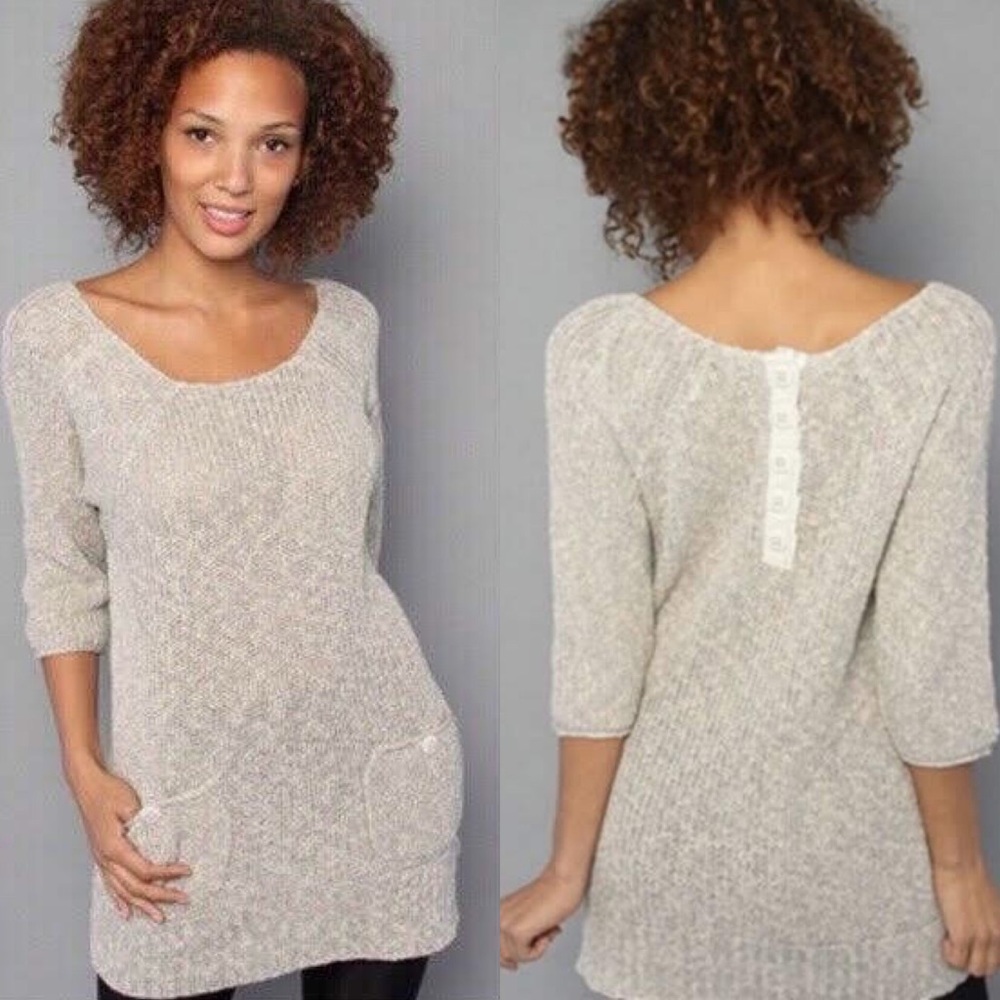 Free People “Up in the Clouds” Tunic Sweat…